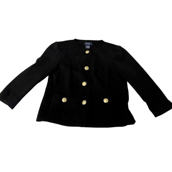 New York Clothing Co. Jackets & Blazers - New York Clothing Company Black Blazer with Gold Detailing size Petite Small
